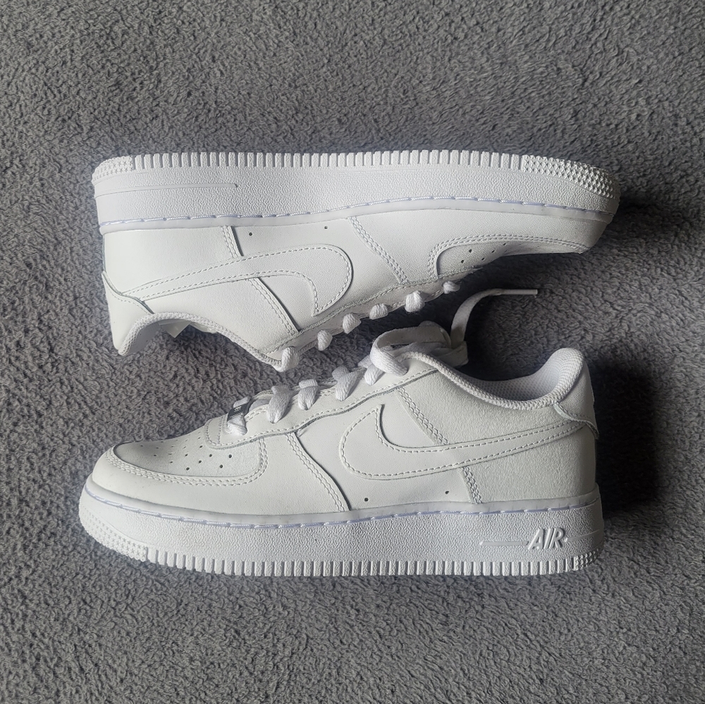 White Low Top Nike Air force 1s